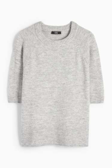 Femmes - Pull - gris clair chiné