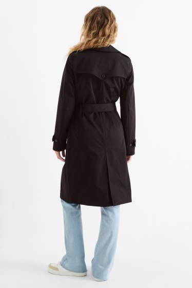 Dames - Trenchcoat - zwart