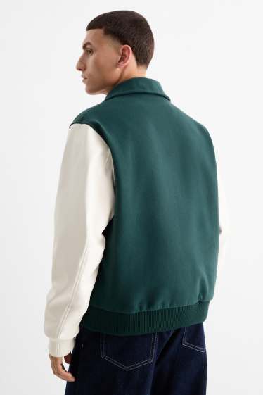 Heren - Collegejas - groen