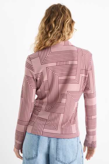 Women - Blouse - patterned - pink