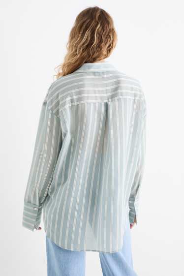 Donna - Blusa - a righe - azzurro