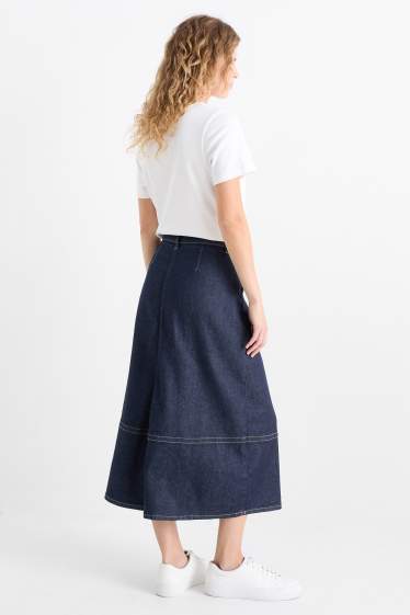 Damen - Jeansrock - dunkeljeansblau