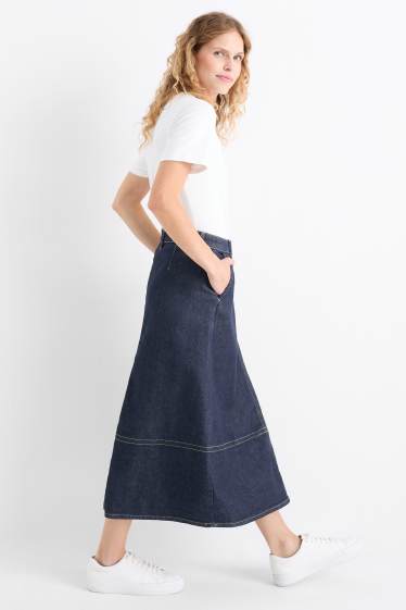 Damen - Jeansrock - dunkeljeansblau