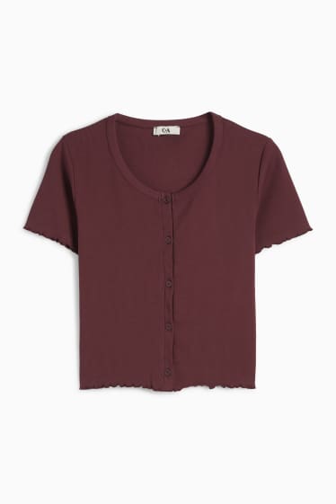 Women - T-shirt - bordeaux