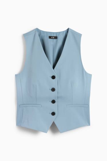 Dámské - Business vesta - regular fit - modrá