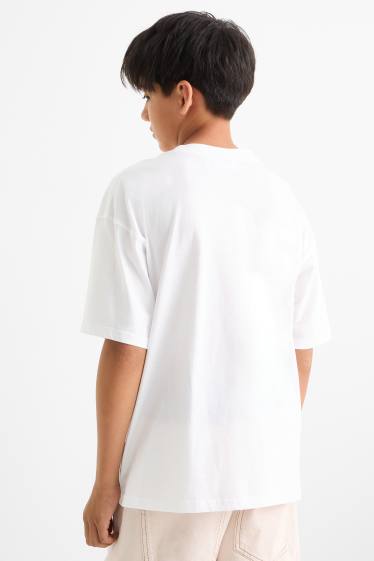 Kinderen: jongens - One Piece - T-shirt - wit