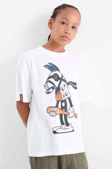 Kinder Jungen - Fortnite - Kurzarmshirt - weiß