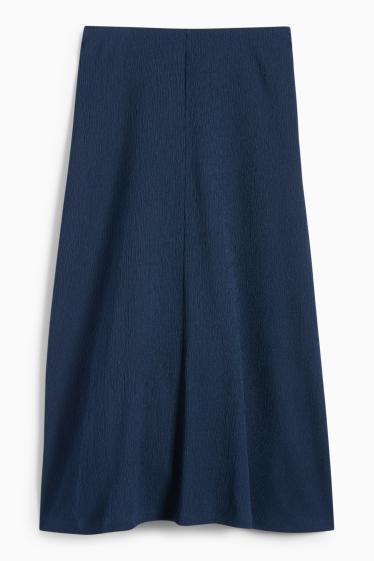 Dona - Faldilla - texturada - blau fosc