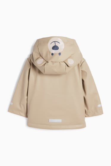 Neonati - Orsetto - parka con cappuccio per neonati - impermeabile - marrone