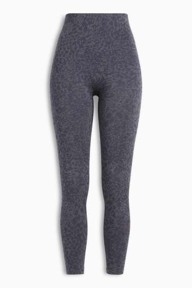 Dames - Sportlegging - met patroon - donkerblauw