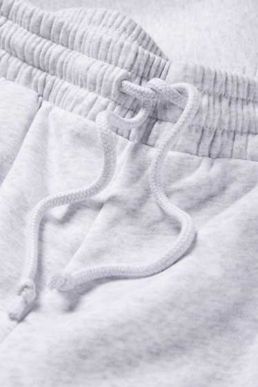 Damen - Basic-Jogginghose - hellgrau-melange
