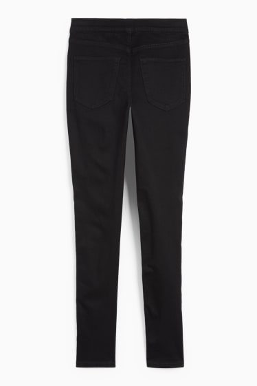 Damen - Jeggings - Mid Waist - Skinny Fit - schwarz