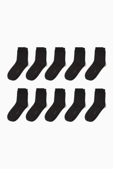Damen - Multipack 5er - Socken - schwarz