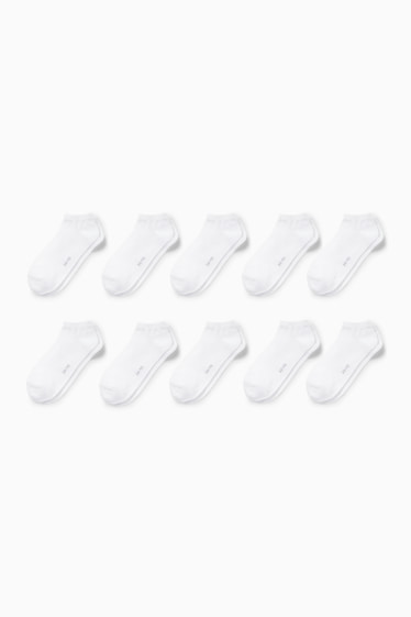 Femmes - Lot de 10 paires - socquettes de sport - blanc