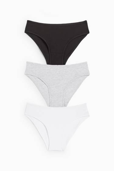 Kinder Mädchen - Multipack 3er - Slip - weiß