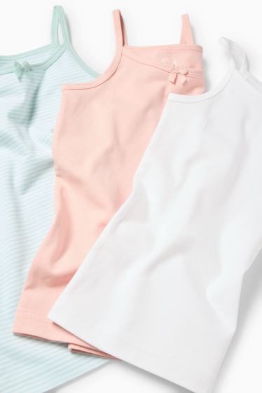 Kinder Mädchen - Multipack 3er - Singlet - rosa