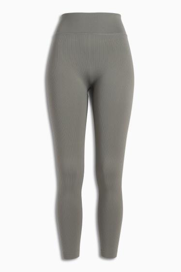 Dames - Sportlegging - naadloos - groen