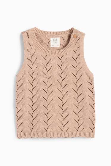 Baby Mädchen - Baby-Outfit - 3 teilig - taupe