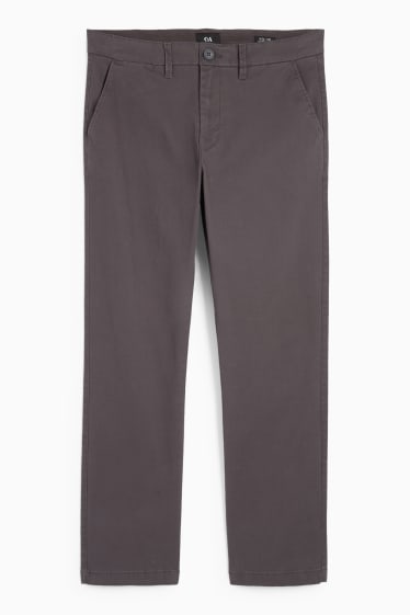 Men - Chinos - regular fit - dark gray
