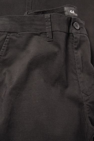 Pánské - Kalhoty chino - regular fit - černá