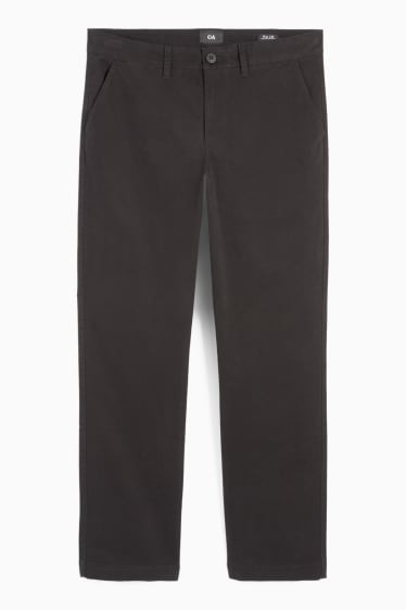 Pánské - Kalhoty chino - regular fit - černá