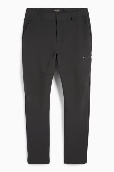 Bărbați - Pantaloni de trening funcționali - rezistenți la apă - negru
