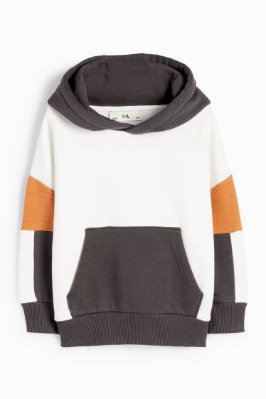 Kinder Buben - Hoodie - weiß
