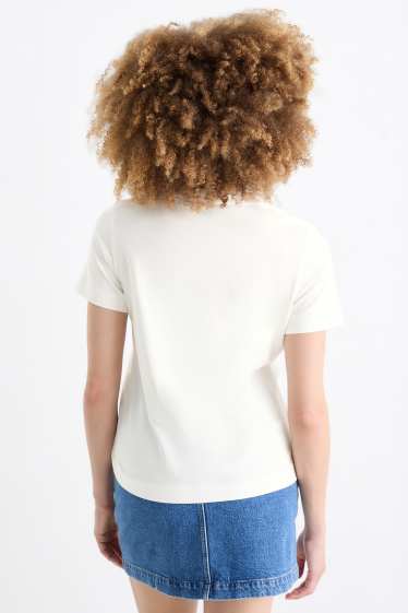 Donna - T-shirt - regular fit - bianco