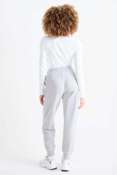 Damen - Basic-Jogginghose - hellgrau-melange