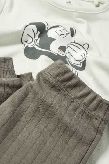 Bebeluși - băieți - Mickey Mouse - pijama bebeluși - 2 piese - verde mentă