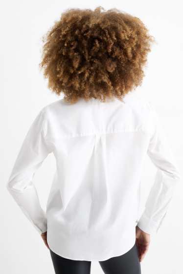 Damen - Bluse - weiß