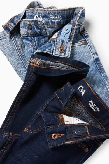Children Boys - Multipack of 2 - straight jeans - denim-dark blue