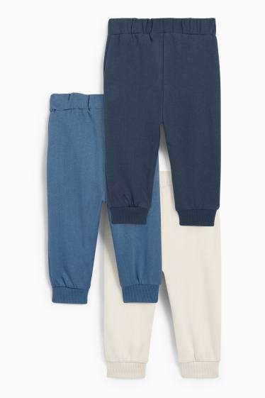 Baby Jungen - Multipack 3er - Baby-Jogginghose - blau / beige