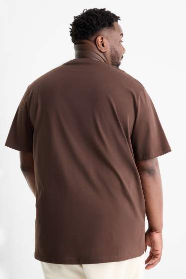 Herren - T-Shirt - Relaxed Fit - Tupac - dunkelbraun