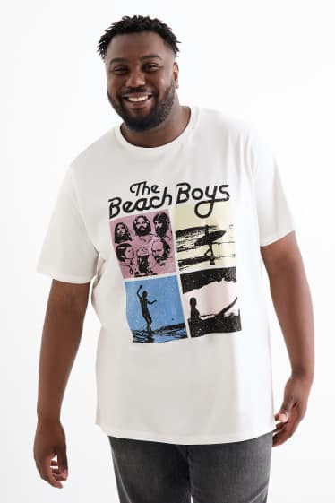 Herren - T-Shirt - Regular Fit - Beach Boys - cremeweiß