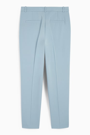 Damen - Business-Hose - Mid Waist - Slim Fit - hellblau