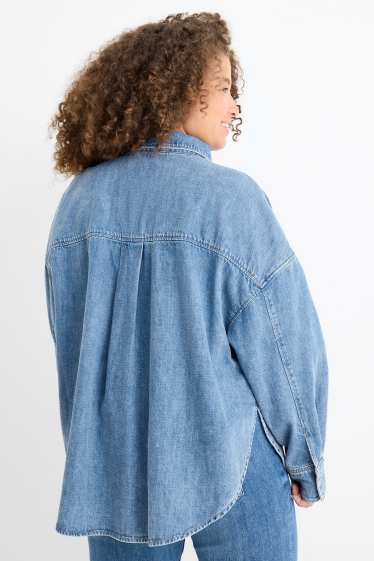 Damen - Jeansbluse - jeansblau