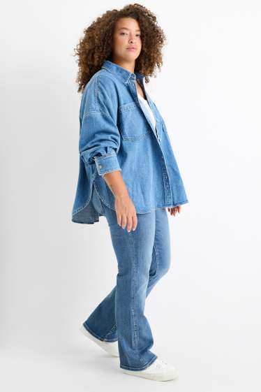 Femmes - Bootcut jean - mid waist - jean bleu