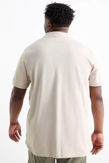 Herren - Poloshirt - beige