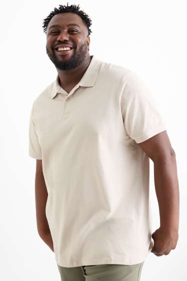 Herren - Poloshirt - beige