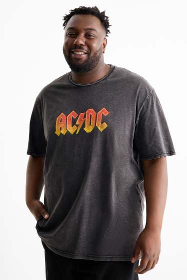 Herren - T-Shirt - Relaxed Fit - AC/DC - dunkelgrau