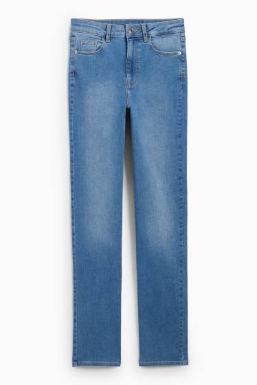 Femmes - Straight jean - high waist - LYCRA® - jean bleu clair