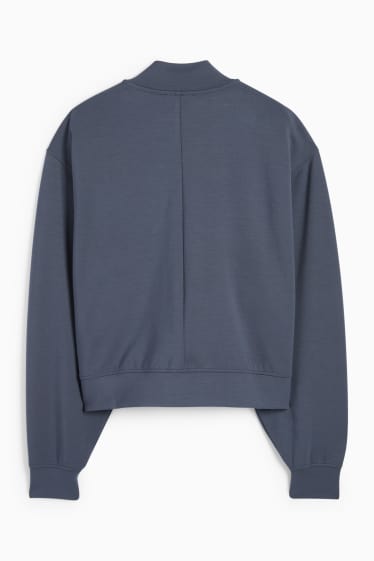 Damen - Basic-Sweatjacke - dunkelblau