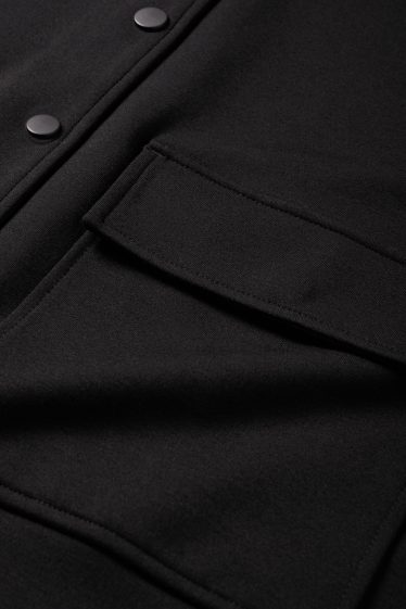 Damen - Basic-Sweatjacke - schwarz
