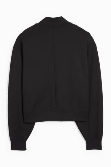 Damen - Basic-Sweatjacke - schwarz
