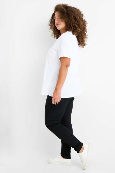 Dames - Jegging jeans - high waist - zwart