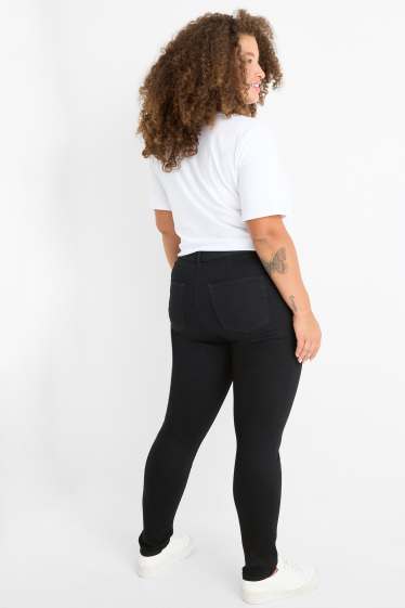 Dames - Jegging jeans - high waist - zwart