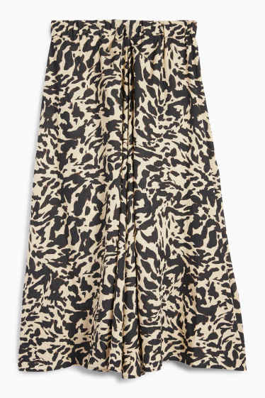Dames - Rok - zwart / beige