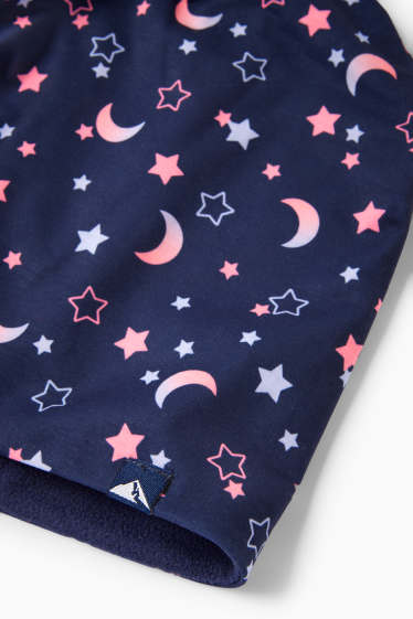 Kinderen: meisjes - Maan en sterren - beanie - donkerblauw