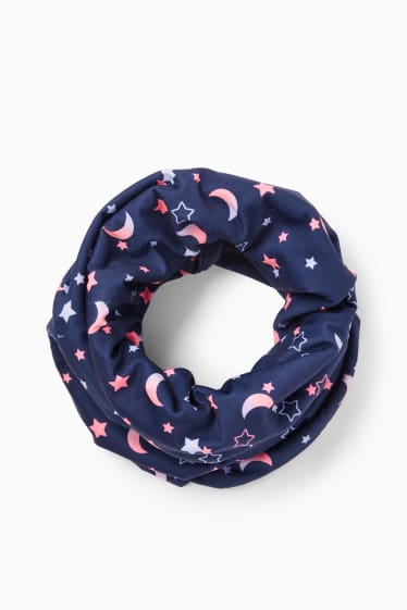 Kinderen: meisjes - Maan en sterren - colsjaal - donkerblauw